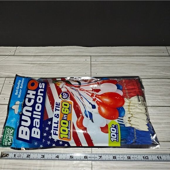 Zuru Bunch O Balloons - 100 Rapid-Filling Self-Sealing Red, White, and Blue Kids - Picture 6 of 6